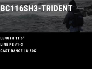 BLACK&CHROME116SH3/BAIT- TRIDENT